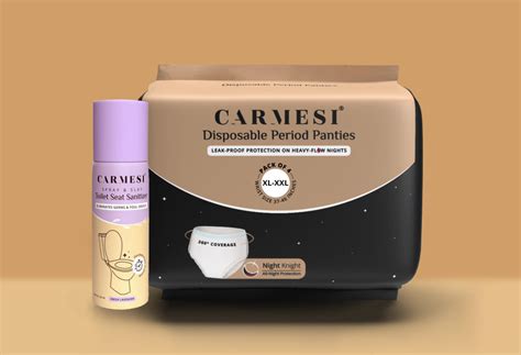 Carmesi Disposable Period Panties (Pack of 10) and Carmesi Toilet Seat