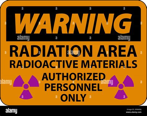 Radiation Warning Sign Caution Radiation Area, Radioactive Materials ...