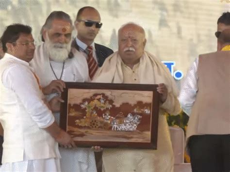 Mohan Bhagwat and CM Yogi share stage in Lucknow: 'Dying in your own ...