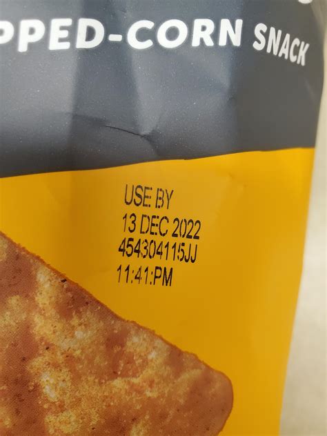 My chips have an expiration date that's down to the exact minute : r ...