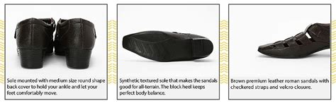 BXXY Black Height Increasing Synthetic Leather Roman Sandals for Men ...