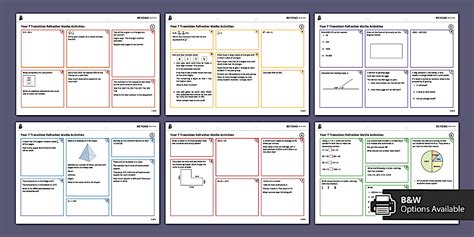 Year 7 Transition Activity Mats | KS3 Maths | Beyond Secondary