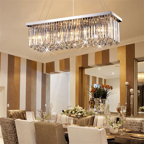 Crystal Light Fixtures Dining Room