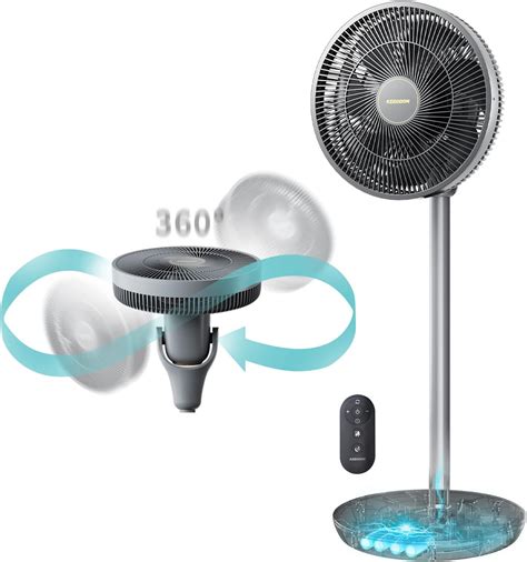 Amazon.com: Standing Fan for Patios Home, 360 Degree Oscillating ...