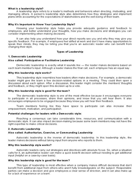 Leadership Style Model PDF 的图像结果