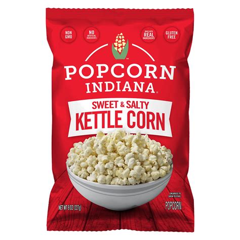 Popcorn, Indiana Kettle Corn Popcorn, 8 Oz - Walmart.com
