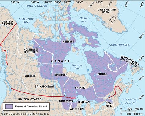 Canadian Shield | Definition, Location, Map, Landforms, & Facts ...