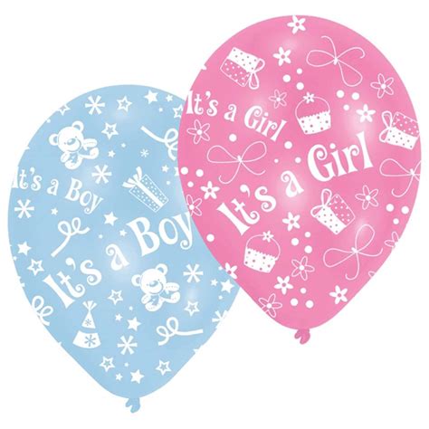 GemStar PartyCrafts It's a Boy, Its a Girl Baby-Shower Latex Balloon ...