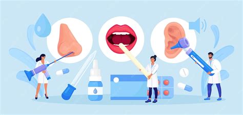 Concept d'oto-rhino-laryngologie. Médecin ORL traitant les maladies des ...