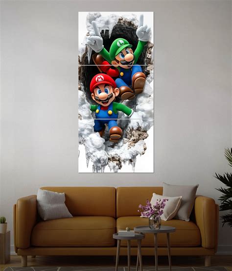 Mario Bros. Adventure – Gaming Split Wall Poster | Buy On Everanta