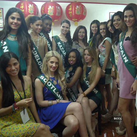Miss Earth 2013 contestants at Charms and Crystals