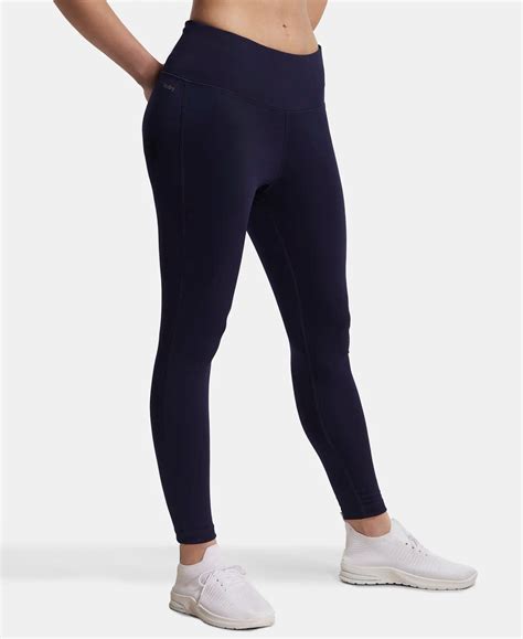 Buy Microfiber Elastane Performance 7/8th Leggings with Broadwaistband ...