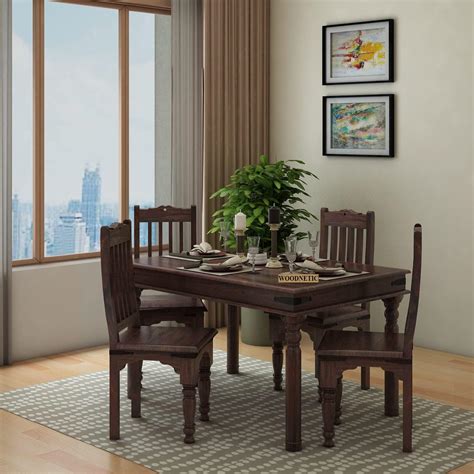 MV Furniture Dining Table with Chairs| Dining Room Furniture (4 Seater ...