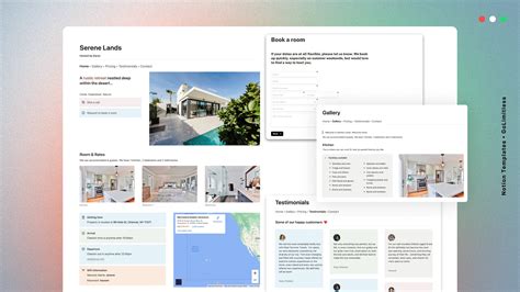 Airbnb Type Property Rental Website Template | Notionhub
