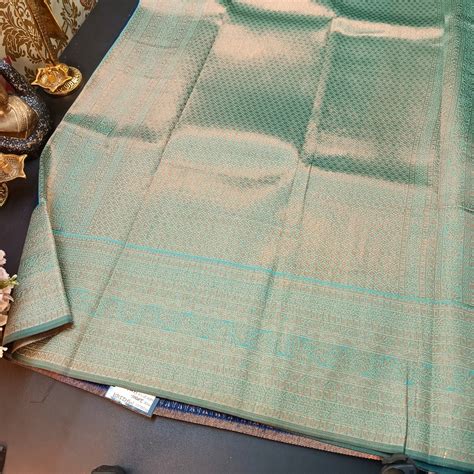 Navy blue Maragatha Muhurtham Vegan Kanchi Silk Saree MA25107 ...