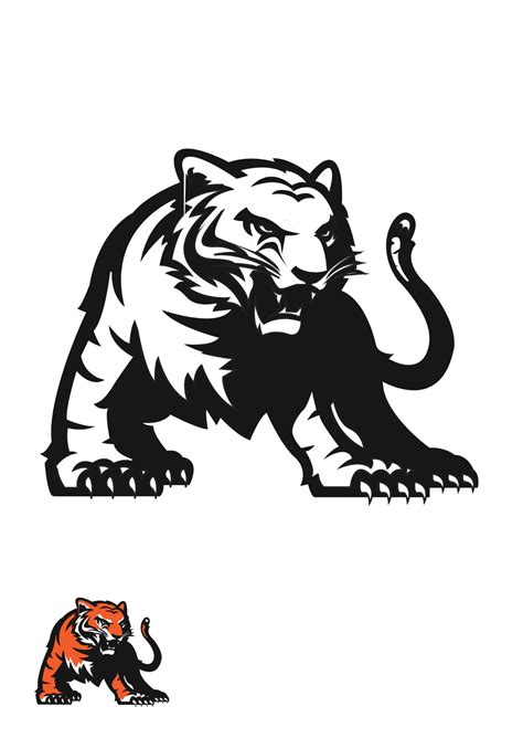 Free Bengal Tiger Coloring Page Template to Edit Online