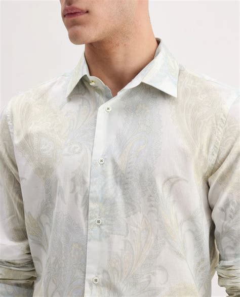 Buy Livra - Off White Regular Fit Paisley Print Shirt| Rare Rabbit