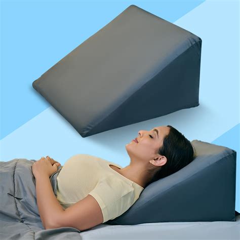 CareFoam Memory Foam Wedge Pillow for Neck & Back Pain Relief (Wedge ...