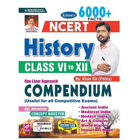 NCERT History Class VI to XII 6000+ Facts - One Liner Approach ...