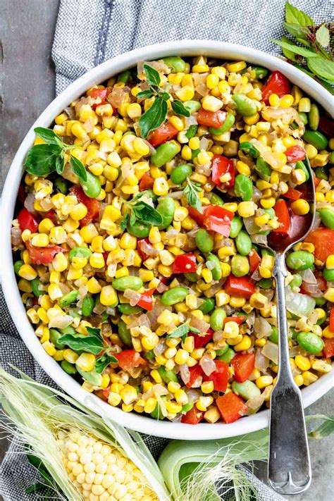 Simple Corn Succotash - Healthy Seasonal Recipes