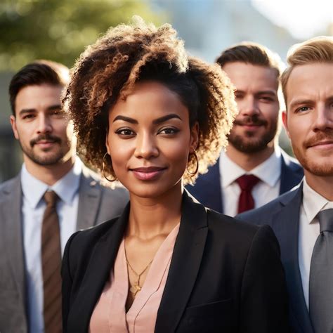 Group of Business People Standing Together 的图像结果