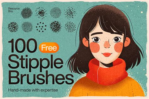 100 Free Stipple Shading Photoshop Brushes | Resource Boy