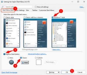 Open Shell Menu Settings Windows 11 的图像结果