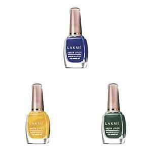 Buy LAKMÉ Insta Eye Liner Set - Blue, Golden, Green 9 Ml Each ...