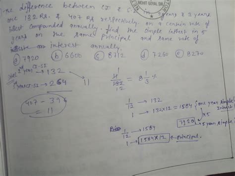 The difference between C.I. and S.I. in 2 years and 3 yean are Rs. 132 ...