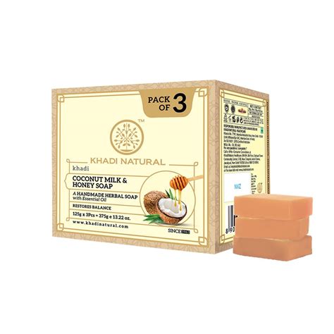 Buy Khadi Natural Coconut Milk & Honey Soap | Deeply Moisturizing ...