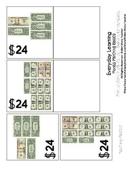 Task Cards (3.3x6) - Number Match 24 - Object to Object or Mix It *tb