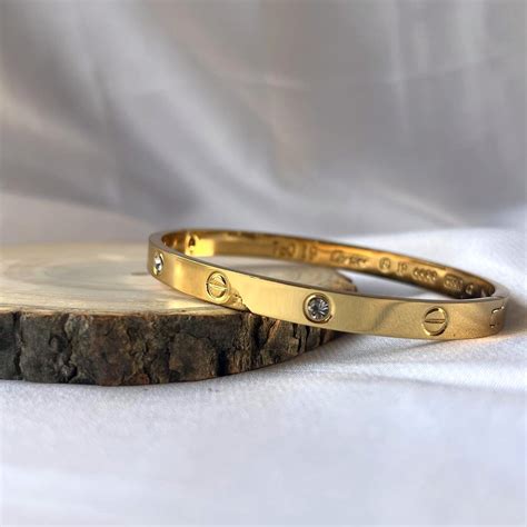Buy 18K Gold Plated Unisex Cartier Inspired Bracelet