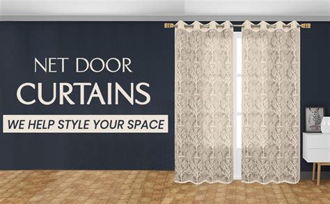 Buy Fabrilia Semi Transparent Sheer Net Long Door/Window Curtains 9 ...