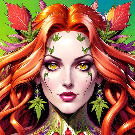 comic book version of young Strawberry Shortcake as a marijuana Goddess, pretty and highly ...