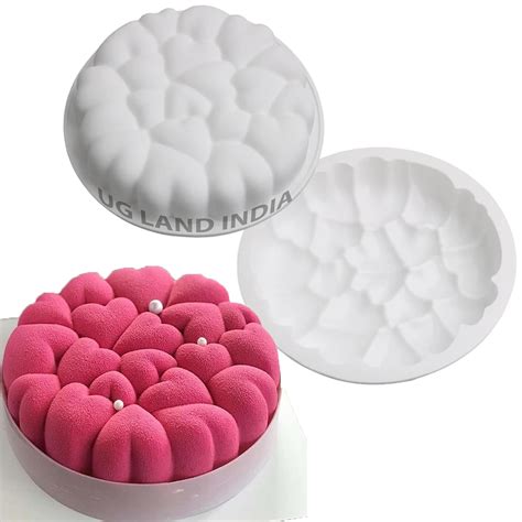 UG LAND INDIA Valentine's Day Heart Bubble Shaped Stitching Texture ...