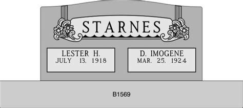 Custom Memorials | Tombstones | Monuments | Stasswender Dietz Memorial