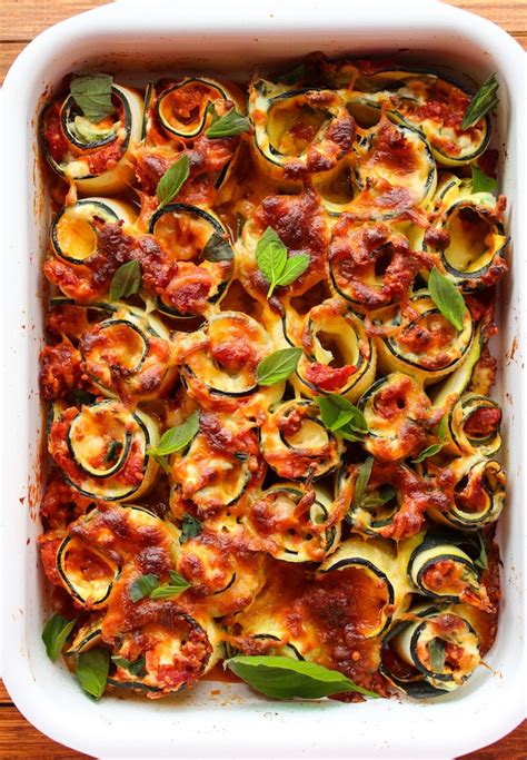Vegetarian Zucchini Lasagna Spirals   A Saucy Kitchen