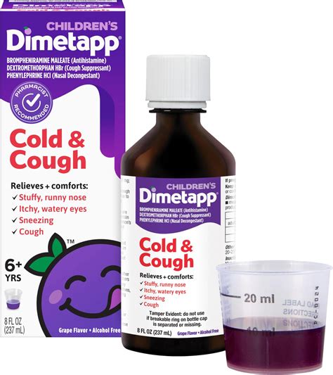 Amazon.com : Dimetapp Children’s Cold & Cough Medicine, Cough ...