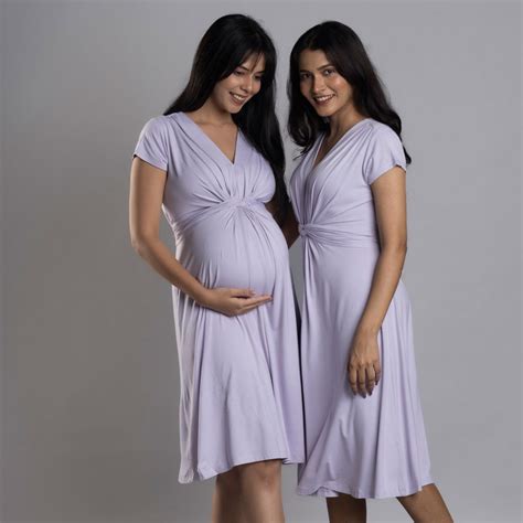Block Hop Lilac Maternity Everyday Dress – AllThingsBaby.com