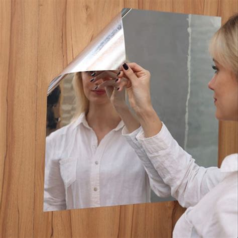 Soft Mirror Sticker, Flexible Mirror Sheets - Full Body, Self-Adhesive ...