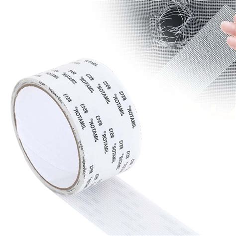 Fiberglass Mesh Window Screen Repair Tape 1.9x78.7 Inches Roll for Quick and Easy Fixes on Bent ...