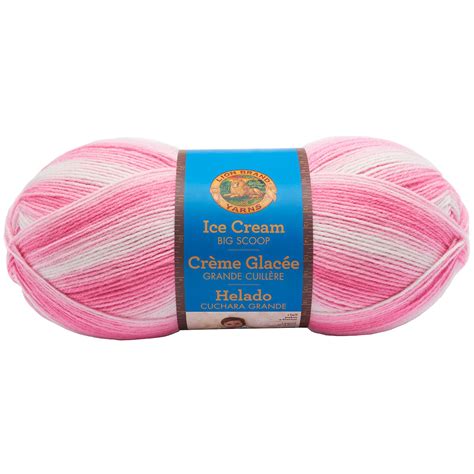 Lion Brand® Ice Cream® Big Scoop Yarn, Color: Strawberry | Michaels