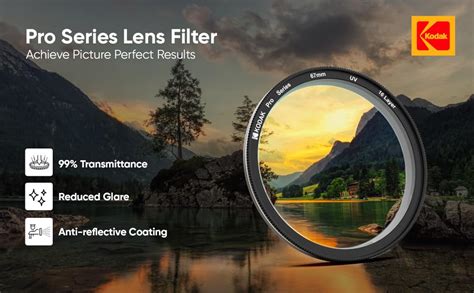KODAK 67mm Pro Series Camera Lens UV Filter|16 Layer Multi Coating for ...