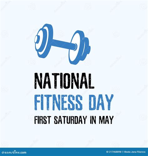 National Fitness Day Vector Stock Vector - Illustration of national ...