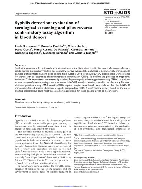 Image result for Syphilis Reverse Screening Algorithm