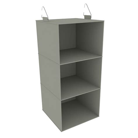 3-Shelf Hanging Closet Organizer Grey | Home Organization | At Home