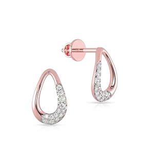 Malabar Gold & Diamonds 18k Real Gold & Diamond Earrings for Women ...