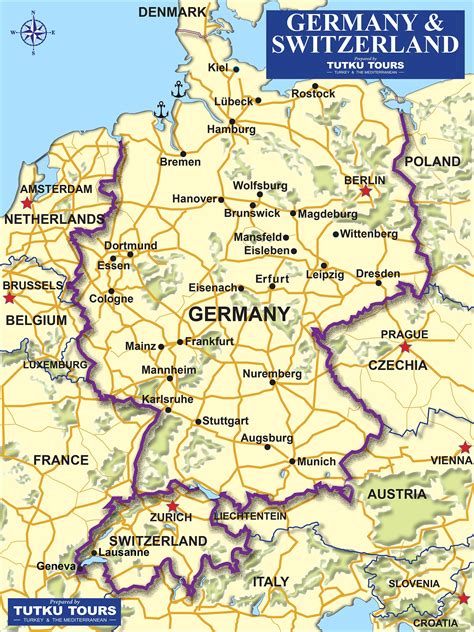 Map Of Germany And Austria With Cities