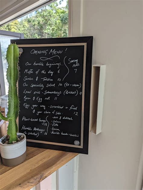 Menu at Humble Table, Koolewong