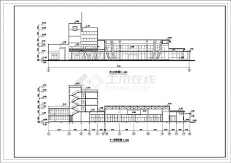 某县汽车长途客运站建筑方案设计图纸_火车高铁站_土木在线